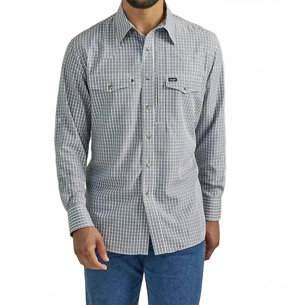 NEW WRANGLER western performance snap shirt in black